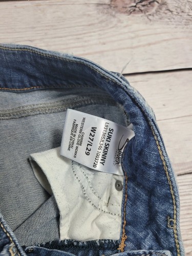 Silver Jeans Co. Size 27 Waist Distressed Skinny jeans Womens L10 - Picture 4 of 8