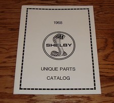 1968 Ford Mustang Shelby Cobra Unique Parts Catalog Brochure 68
