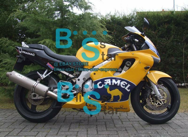 Yellow INJECTION Fairings + Tank Cover Full Fit CBR600F4 1999-2000 35 B6 image