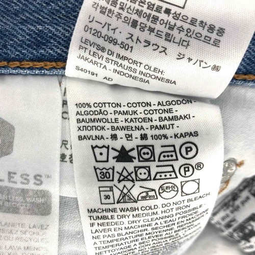 Pantalones de mezclilla rectos Levi's 501 CropHigh Rise algodón con botones talla 26x26 nuevos con etiquetas parada completa - Imagen 9 de 12
