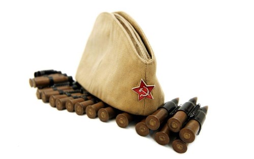 USSR Russian Military Garrison cap field forage WW2 hat PILOTKA Red Star RKKA