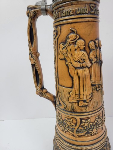Seltener antiker deutscher Bierstein 22 Zoll hoch - Bild 2 von 14