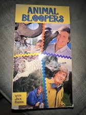 Animal Bloopers Movie with Jack Hanna VHS Video Tape 1994
