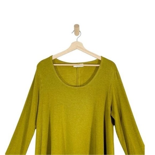 Bryn Walker Womens Chase Long Sleeve Scoop Tunic Top chartreuse Size Small - Picture 3 of 8