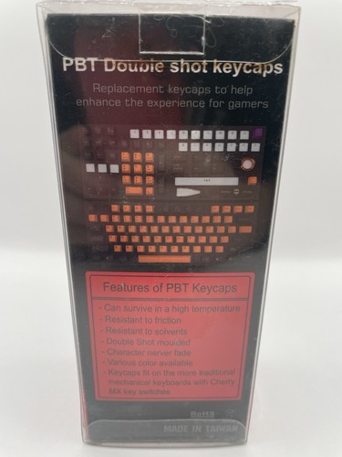 PBT Gray Double shot Keycap Switches Set Nano Anti Biosis Cherry MX Keyboard NEW - Picture 2 of 5