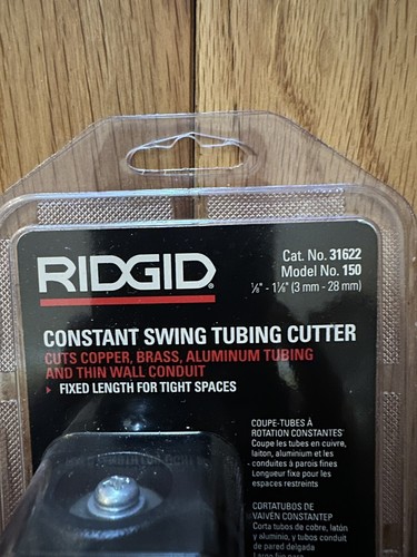 2 OF EACH ASSORTED RIDGID CUTTER: C- STYLE 57008,SWING CUTTER 31622 & CLOSE QTR - Picture 4 of 9