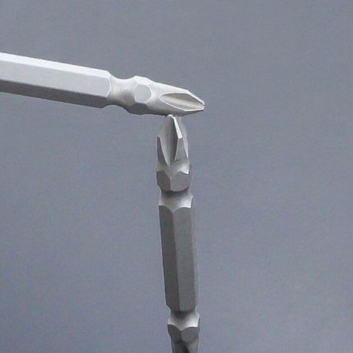 Broca destornillador cruzado Phillips Power de doble cabeza de aleación de 65/100/150 mm  - Imagen 2 de 7