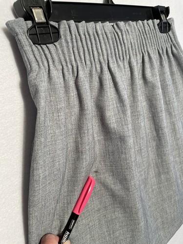 J Crew Skirt Lot of 2 Lined Mercantile 00 Gathered Paper Bag Pockets Red Gray XS - Picture 6 of 13