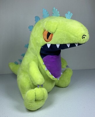 Nickelodeon Rugrats Reptar Green Dinosaur Plush Stuffed Viacom Klasky Csupo