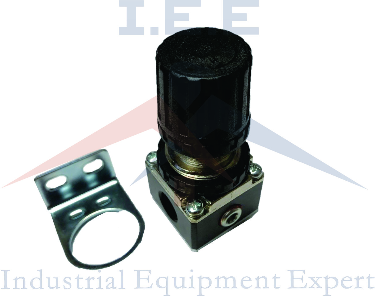  1/4" Air Compressor In Line Compressed Air Regulator Mini w/ Wall Mount Bracket