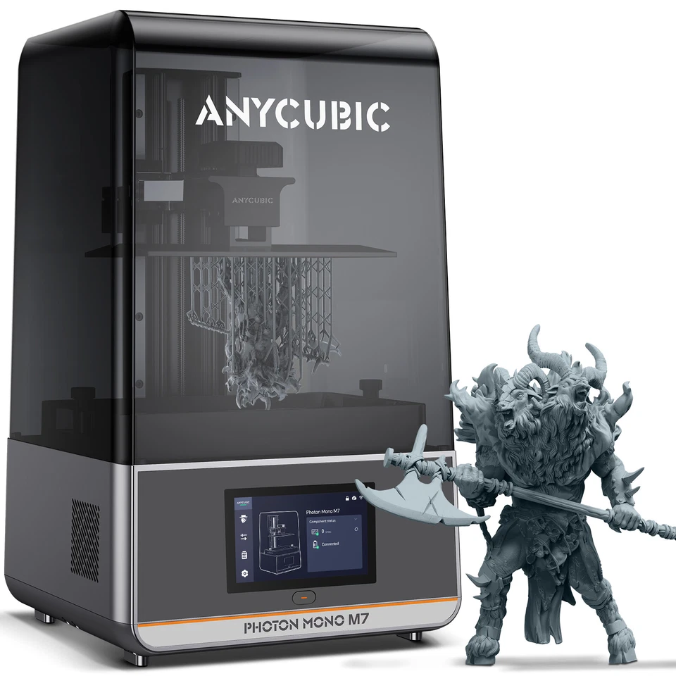ANYCUBIC Photon Mono M7 14K HD LCD SLA Resin 3D Drucker UV Harz Cure Printing