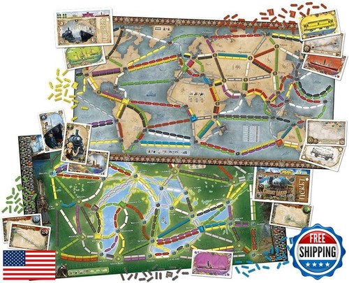 Ticket to Ride Rails and Sails Board Game - Train Route-Building Strategy Gam - Picture 5 of 5