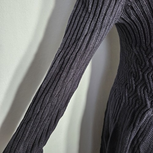 Eliza J Women’s Cable Knit Sweater Dress V Neck Long Sleeve, V-Neck Size Large - 第 6/11 張圖片