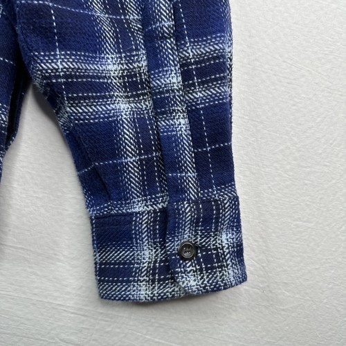 Redwood Creek Herren Flanell Hemd Shacket Large blau kariert Langarm Knöpfe - Bild 7 von 13