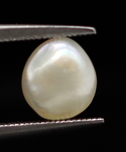 Cabochon Uneven Shape 5 mm Natural Saltwater Pearl Loose Basra Gemstone 0.80 Ct - Picture 4 of 7