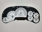 Silverado SS Style White Gauge Face 2006 2007 2500 Gas GM Clusters LED Edition