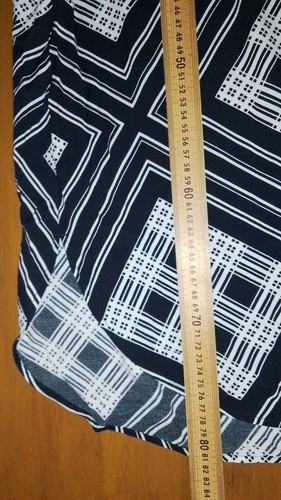 Trenery Ladies Black White Side Zip Pleated Viscose Skirt Pockets 10 EUC - Picture 6 of 6