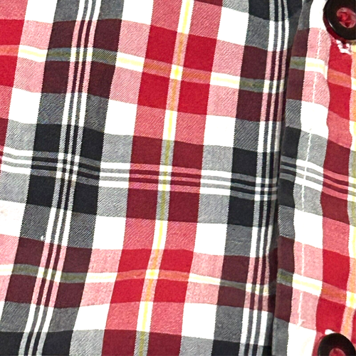 Ecko Unltd Vintage Button Up Shirt Youth XL Mens M Multicolor Plaid Short Sleeve - Picture 8 of 9