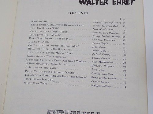 REJOICE & SING Choir Book of Sacred Music (18 songs), Walter Ehart, Belwin - Imagen 3 de 6