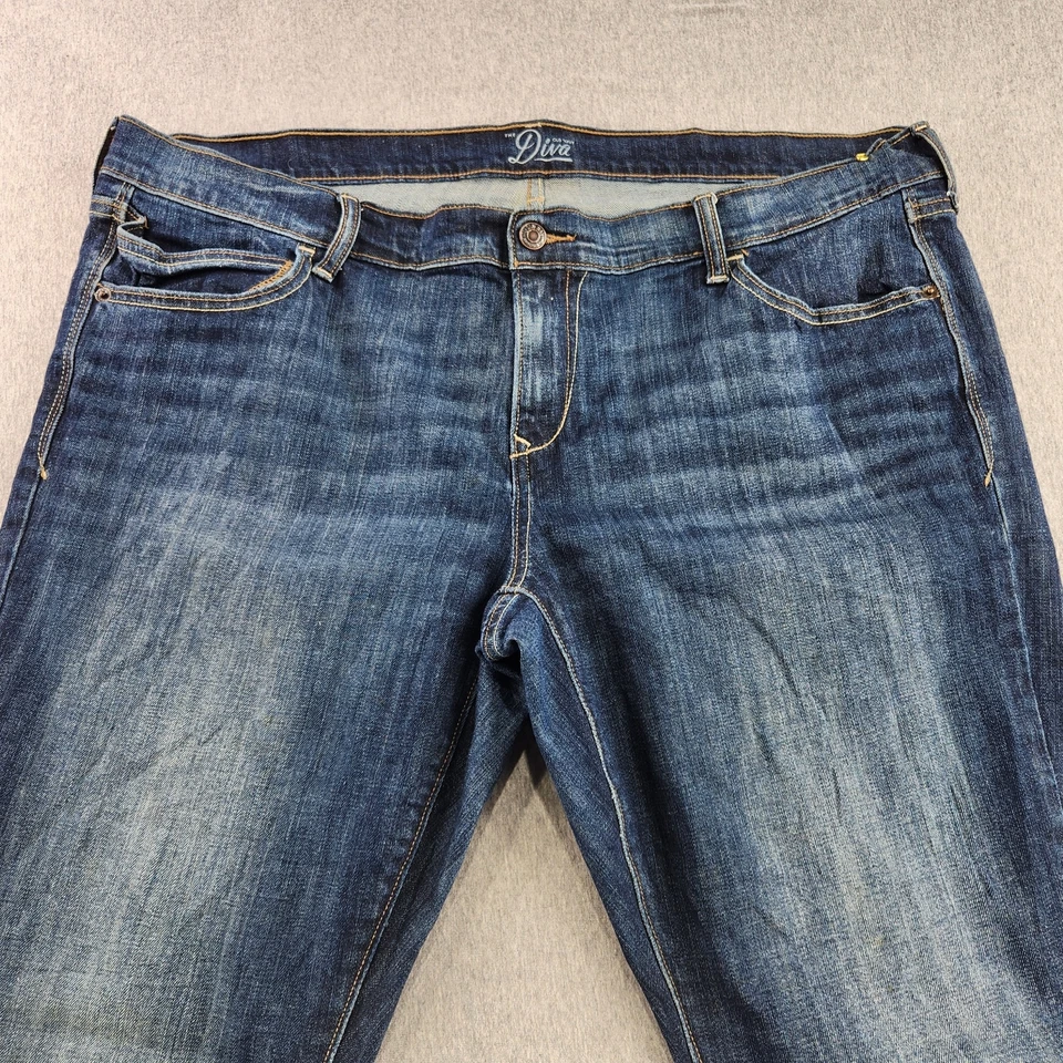 Diva Jeans Women's Size 18 Blue Dark Wash High Quality Nice  - Image 2 of 4