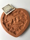 Cotton Press Cookie Mold - 6"  Romantic Heart - Vintage 1992