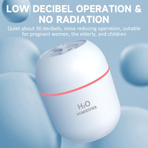 Rechargeable Humidifier with Colorful Light Home Office Desk Hydration Meter USB - Picture 7 of 13