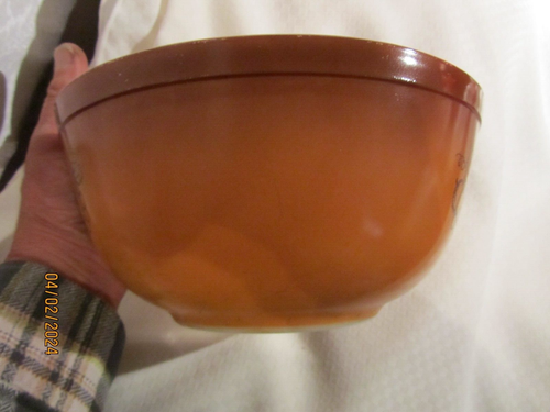 Pyrex Old Orchard Pattern No 403 3 1/2 Quart Bowl Made in USA - Picture 4 of 6