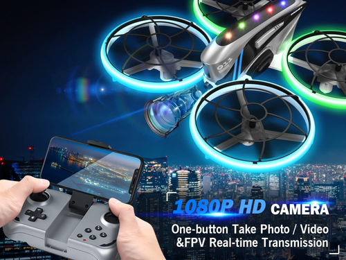 RC Drone for Kids Adults with HD FPV Camera,Cool Toys Gifts for Boys Girls,Hobby - Picture 2 of 12