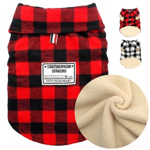 British-Plaid-Winter-Dog-Coat-Christmas-Pet-Puppy-Cat-Fleece-Jacket-Warm-Clothes