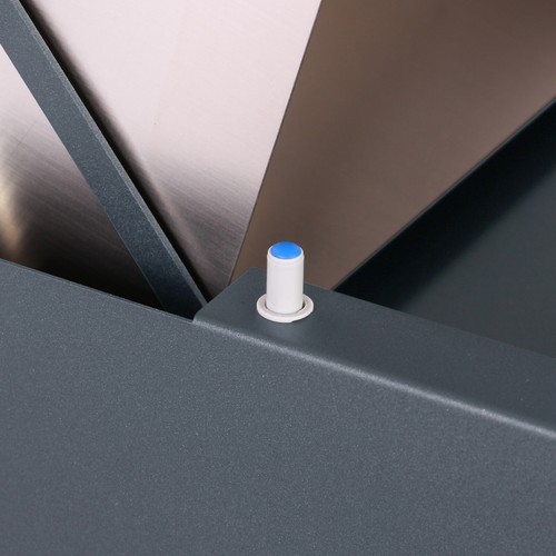 Cassetta postale a goccia per pacchi DWD® Premium Design bloccabile grigio e 304 S/acciaio e supporto - Foto 8 di 11