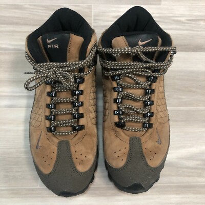 Vintage 90 s NIKE ACG Brown Leather Trail Hiking Boots Womens Size