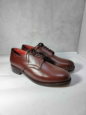 靴 NOS w Box England Brown Officer Shoes NOS w Box England Brown Officer Shoes