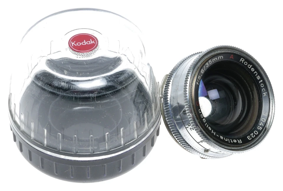 Lente réflex para cámara Kodak IIc IIIC Rodenstock Retina-Heligon C f:5,6/35 mm Foto 2 de 4