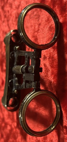 ANTIQUE BRASS OPERA GLASSES MARKED by LA MONTE of PARIS. #MP-105. - Picture 16 of 24