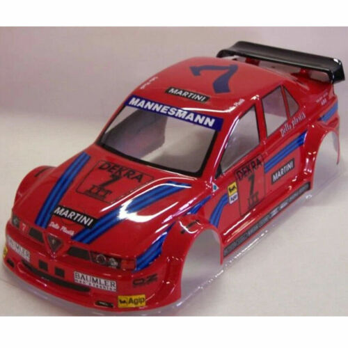 0413 Carrozzeria Body Rc 1/10 Alfa Romeo 155 DTM +spoiler - Foto 4 di 6