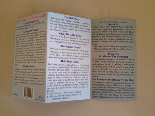 Pray the Rosary Leaflet - Picture 3 of 3