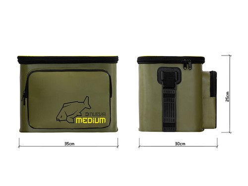 Eva Borsa Impermeabile Borsa da Pesca Tackle Compact 3 Taglie Borsa-Esca - Foto 9 di 25