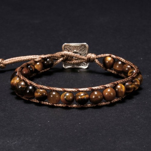 Tiger Eye Natural Stone Black Obsidian Hematite Beads Bracelets Men Women Gift - Picture 11 of 38
