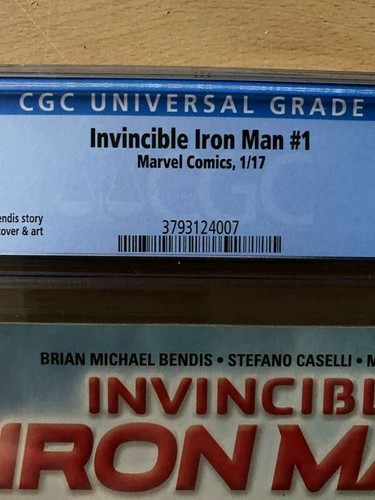 Invincible Iron Man 1 CGC 9.4 Marvel 2017  1st cover riri willams ironheart - Picture 4 of 10