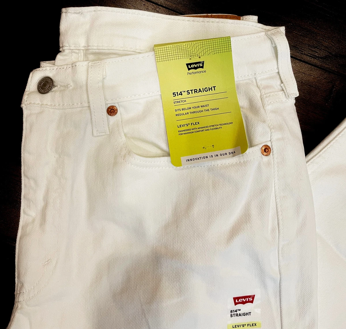 Levi's white hotsell stretch jeans