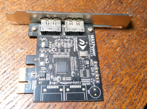 NEWER TECHNOLOGY INC  MAXPOWER eSATA 6G PCI-e 2.0 CONTROLLER CARD / 1126M6201109 - Picture 1 of 4