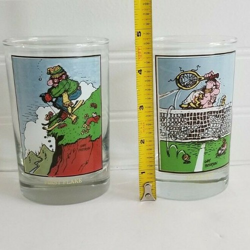 Gary Patterson Glasses Set of 2 First Flake and Luck Out Arby's 1982 - Picture 8 of 12
