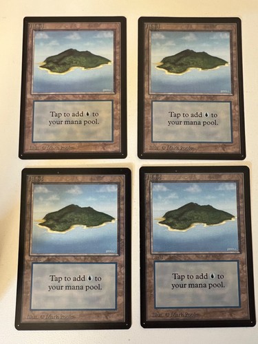 Magic the Gathering MTG Island v.1 (Blue) Beta NM- (Beta Bob)