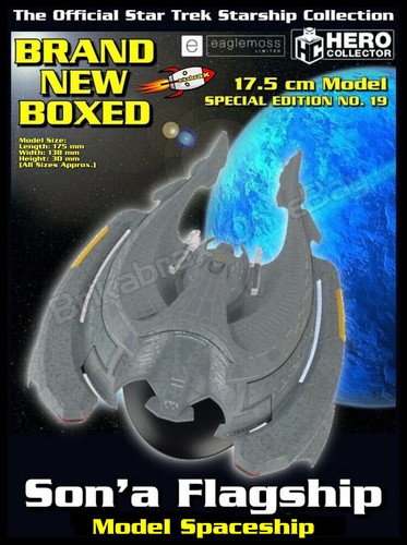 Star Trek Starships Collection Son'a Flagship Modelo Eaglemoss NUEVO Sin Revista - Imagen 10 de 10