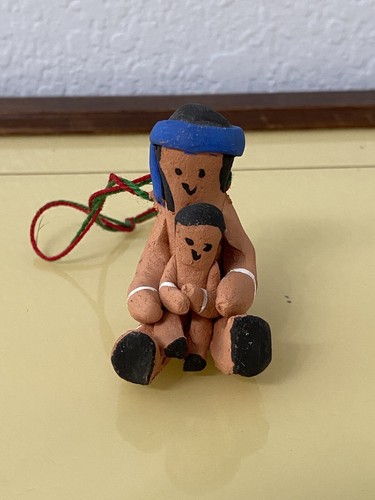 Taos NM Juan Sandoval Clay Storyteller Ornament
