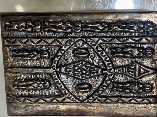 REBECCA COLLINS WUNDERSCHÖNE STERLINGSILBER GÜRTELSCHNALLE SIGNIERT - Bild 2 von 5