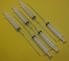 6 pcs x 10ml Syringe & 6 XTRA LONG Blunt Needles Ink Refill USA Fast Shipping