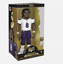 Baltimore Ravens Funko #8 Lamar Jackson Gold Chase Premium Vinyl Figure
