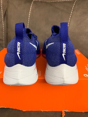 Nike Vaporfly 4% Flyknit Deep Royal Blue Aqua Men's Sz 5.5
