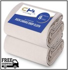 Canvas Painters Drop Cloth (Size 6 x 9 Feet - Pack of 2) - Pure Cotton Paint Dro
